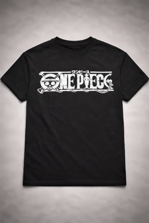 One Piece Oversized T-Shirt: Black Oversized T-Shirts by Trilok